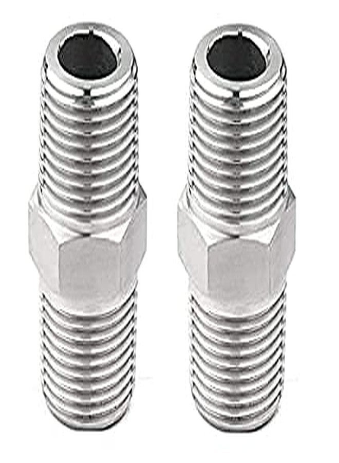 Luxuria Nipple 1/2 Inch to 1/2 Inch Male Threaded SS for connecting two Threaded Pipes (2) - Image 2